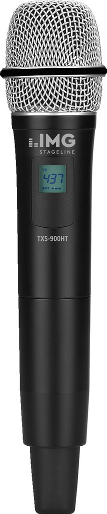 IMG STAGELINE TXS-900HT Handmikrofon mit integriertem Multi-Frequenz-Sender, 823-832 MHz + 863-865 MHz