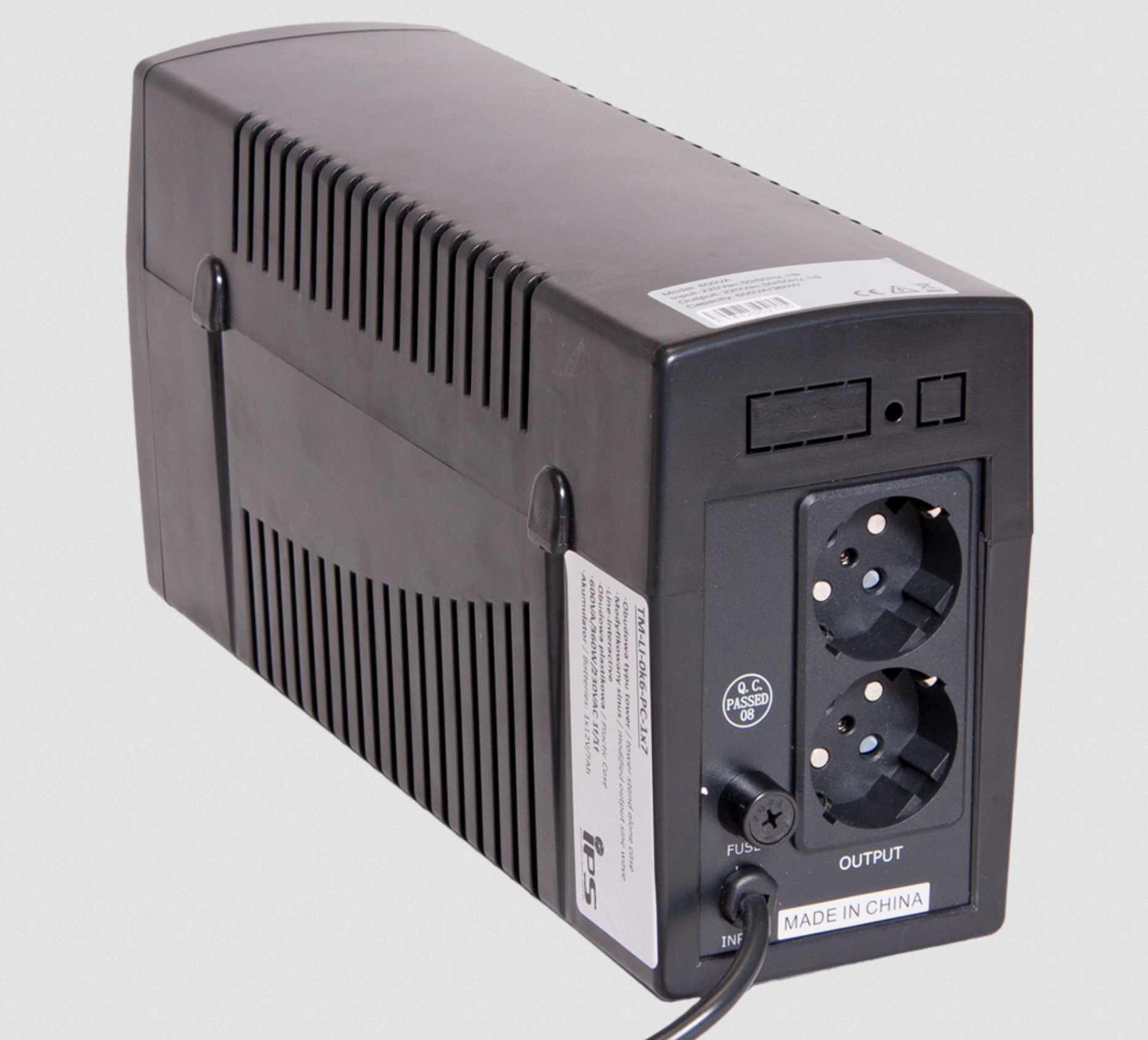 Unterbrechungsfreie Stromversorgung IPS TM-LI-0k6-PC-1×7 inklusive eingebauter Batterie