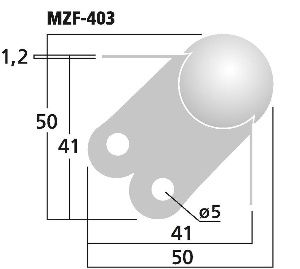 MONACOR MZF-403 LS-Metallecke