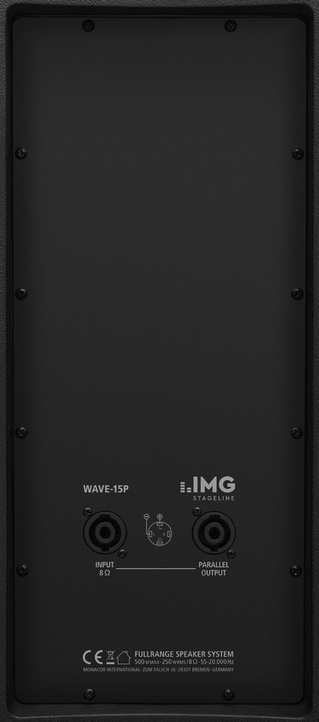 IMG STAGELINE WAVE-15P Passive Fullrange-Lautsprecherbox, 500 W, 8 Ω