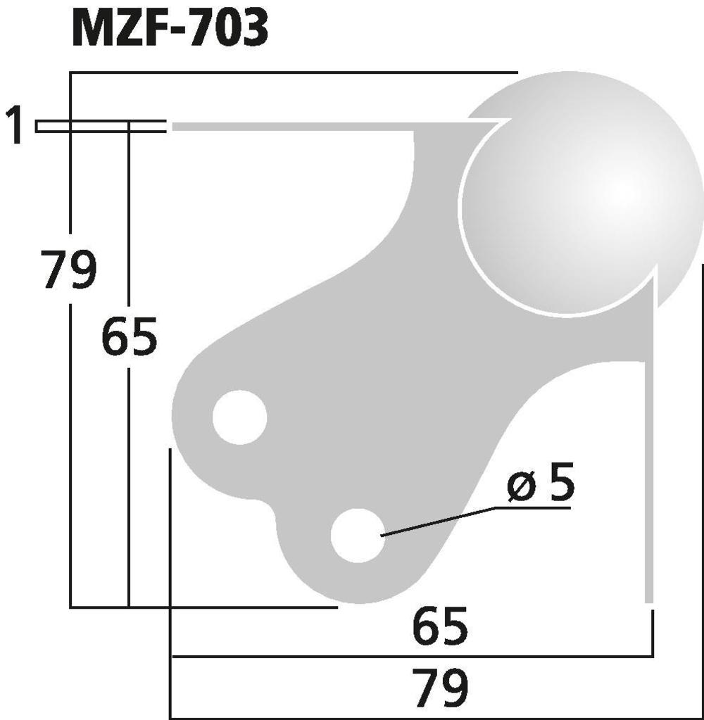 MONACOR MZF-703 LS-Metallecke