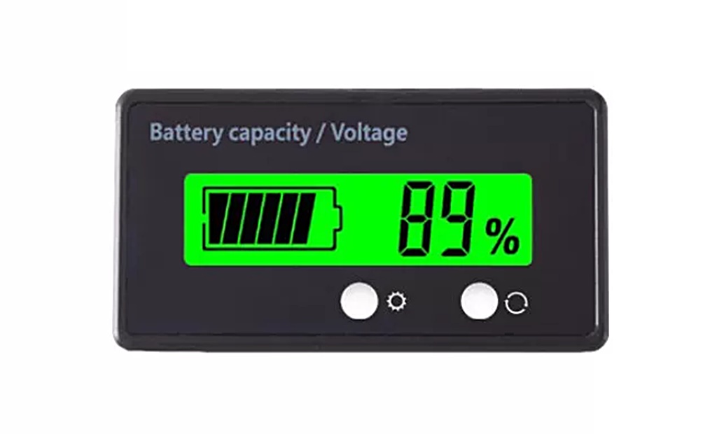 Batterieanzeige LCD-Display für Bleisäure AGM Gel LIon LifePO4 Spannung und Kapazität in verschiedenen Farben