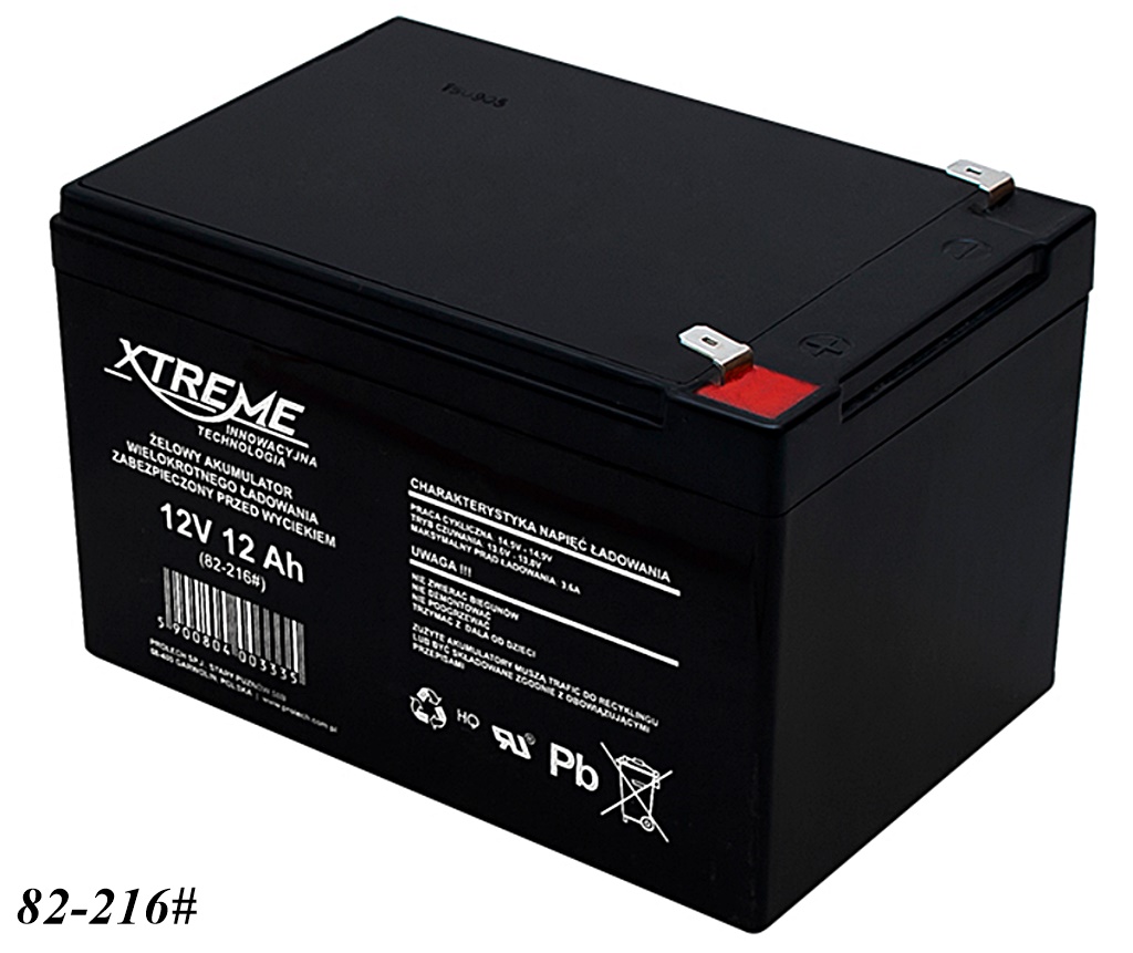 AGM-Batterie 12V 12Ah von XTREME – Markenware