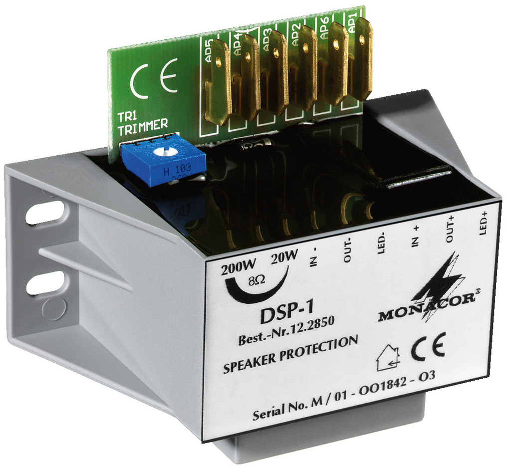 MONACOR DSP-1 Mono-Lautsprecher-Schutzmodul
